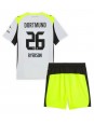 Billige Borussia Dortmund Julian Ryerson #26 Bortedraktsett Barn 2025-26 Kortermet (+ Korte bukser)